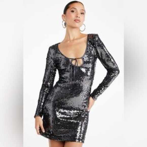 Shoe Dazzle Dresses & Skirts - Shoedazzle Justfab Sequin Mini Dress